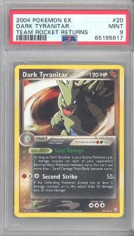 PSA 9 - Pokemon Card - EX Team Rocket Returns 20/109 - DARK TYRANITAR (rare) MINT