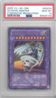 PSA 10 - Yu-Gi-Oh Card - CRV-EN034 - UFOROID FIGHTER (ultra rare holo) GEM MINT