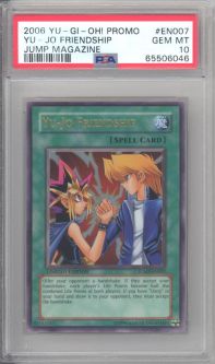 PSA 10 - Yu-Gi-Oh Card - JUMP-EN007 - YU-JO FRIENDSHIP (ultra rare holo) GEM MINT