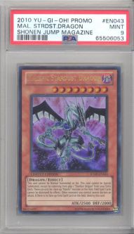 PSA 9 - Yu-Gi-Oh Card - JUMP-EN043 - MALEFIC STARDUST DRAGON (ultra rare holo) MINT