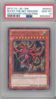 PSA 10 - Yu-Gi-Oh Card - LC01-EN002 - SLIFER THE SKY DRAGON (ultra rare holo) GEM MINT