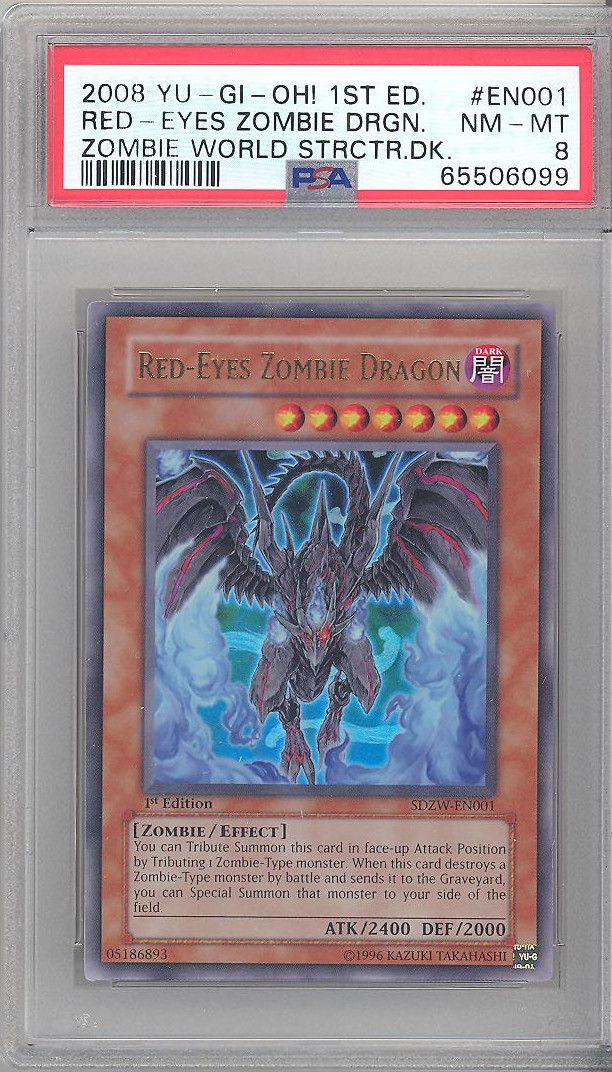 deadlock Rubin Frugtbar PSA 8 - Yu-Gi-Oh Card - SDZW-EN001 - RED-EYES ZOMBIE DRAGON (ultra rare  holo) NM-MT: BBToyStore.com - Toys, Plush, Trading Cards, Action Figures &  Games online retail store shop sale
