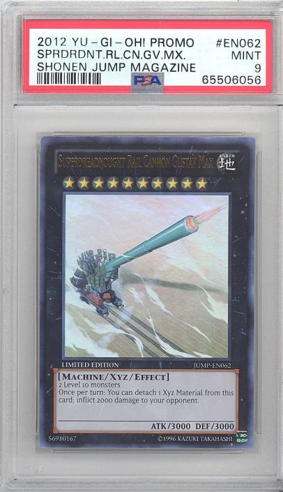 PSA 9 - Yu-Gi-Oh Card - JUMP-EN062 - SUPERDREADNOUGHT RAIL CANNON 
