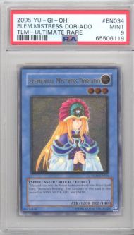 PSA 9 - Yu-Gi-Oh Card - TLM-EN034 - ELEMENTAL MISTRESS DORIADO (ULTIMATE rare holo) MINT