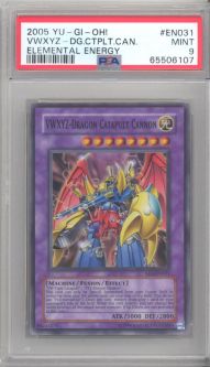 PSA 9 - Yu-Gi-Oh Card - EEN-EN031 - VWXYZ DRAGON CATAPULT CANNON (super) MINT