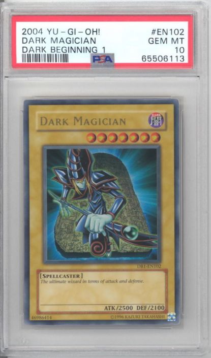 PSA 10 - Yu-Gi-Oh Card - DB1-EN102 - DARK MAGICIAN (ultra