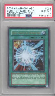 PSA 10 - Yu-Gi-Oh Card - AST-038 - BURST STREAM OF DESTRUCTION (ultra rare) GEM MINT