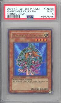 PSA 9 - Yu-Gi-Oh Card - JUMP-EN009 - MAGICIAN'S VALKYRIA (ultra rare holo) MINT
