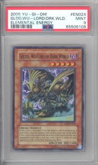 PSA 9 - Yu-Gi-Oh Card - EEN-EN024 - GOLDD, WU-LORD OF DARK WORLD (super) MINT
