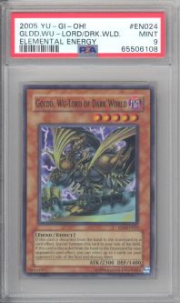 PSA 9 - Yu-Gi-Oh Card - EEN-EN024 - GOLDD, WU-LORD OF DARK WORLD (super) MINT