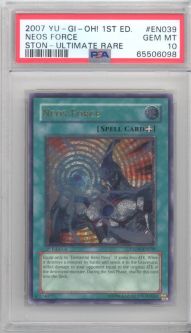 PSA 10 - Yu-Gi-Oh Card - STON-EN039 - NEOS FORCE *1st Edition* (ULTIMATE) GEM MINT
