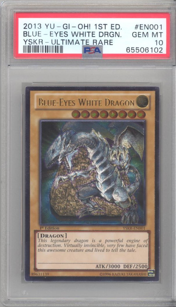 PSA 10 - Yu-Gi-Oh Card - YSKR-EN001 - BLUE EYES WHITE DRAGON *1st