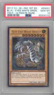 PSA 10 - Yu-Gi-Oh Card - YSKR-EN001 - BLUE EYES WHITE DRAGON *1st Edition* (ULTIMATE) GEM MINT