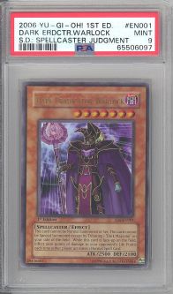 PSA 9 - Yu-Gi-Oh Card - SD6-EN001 - DARK ERADICATOR WARLOCK (ultra rare holo) MINT