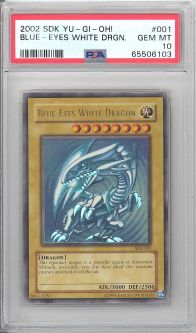 PSA 10 - Yu-Gi-Oh Card - SDK-001 - BLUE-EYES WHITE DRAGON (ultra rare holo) GEM MINT
