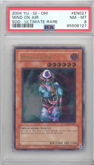 PSA 8 - Yu-Gi-Oh Card - SOD-EN027 - MIND ON AIR (ULTIMATE rare holo) NM-MT