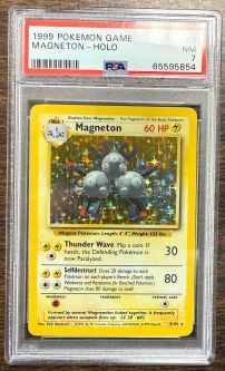 PSA 7 - Pokemon Card - Base 9/102 - MAGNETON (holo-foil) - NM