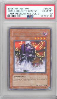 PSA 10 - Yu-Gi-Oh Card - DR3-EN092 - DEKOICHI THE BATTLECHANTED LOCOMOTIVE (rare) - GEM MINT