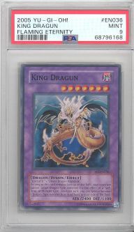 PSA 9 - Yu-Gi-Oh Card - FET-EN036 - KING DRAGUN (super rare holo) - MINT