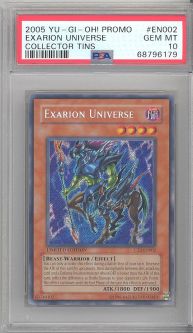 PSA 10 - Yu-Gi-Oh Card - CT2-EN002 - EXARION UNIVERSE (secret rare holo) - GEM MINT