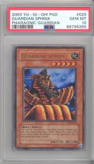 PSA 10 - Yu-Gi-Oh Card - PGD-025 - GUARDIAN SPHINX (ultra rare holo) - GEM MINT