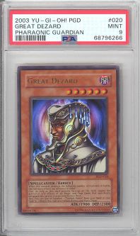 PSA 9 - Yu-Gi-Oh Card - PGD-020 - GREAT DEZARD (ultra rare holo) - MINT