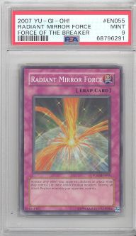 PSA 9 - Yu-Gi-Oh Card - FOTB-EN055 - RADIANT MIRROR FORCE (super rare holo) - MINT