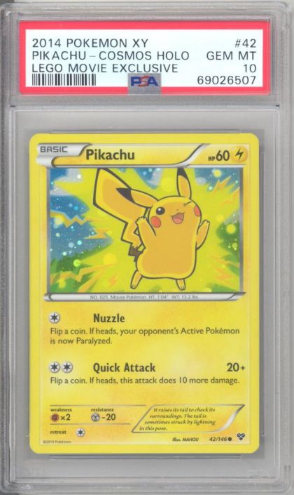 PSA 10 Pokemon Card XY 42 146 PIKACHU holo foil GEM MINT