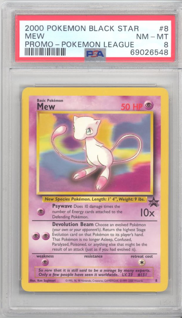 Mew Promo Holofoil Base Promo Rare Pokemon Card REAL MEW CARD 