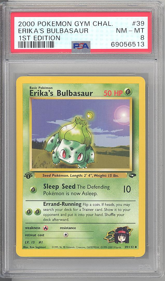 Erika's Bulbasaur #001 - Uncommon - Japanese Pokemon Singles » Japanese Gym  Leaders - Collector's Cache LLC