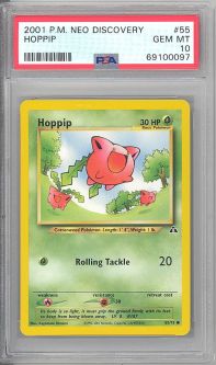 PSA 10 - Pokemon Card - Neo Discovery 55/75 - HOPPIP (common) - GEM MINT