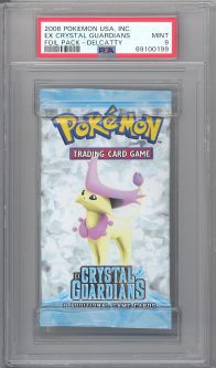 PSA 9 - Pokemon Cards - EX CRYSTAL GUARDIANS - Booster Pack (Delcatty Artwork) - MINT