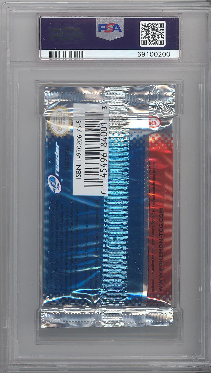 PSA 9 Pokemon Cards EX RUBY & SAPPHIRE Booster Pack (9 cards