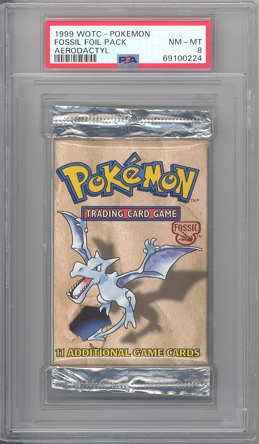 Aerodactyl - Japanese Fossil CGC 8 Holo Rare Pokemon - NM/MINT