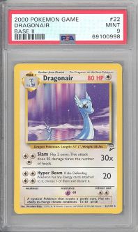 PSA 9 - Pokemon Card - Base 2 Set 22/130 - DRAGONAIR (rare) - MINT