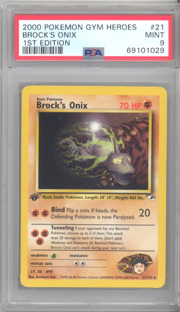 Brock's Onix (G1 21) - Gym Heroes 21 - Card - TCG ONE