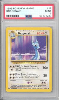 PSA 9 - Pokemon Card - Base 18/102 - DRAGONAIR (rare) - MINT
