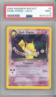 PSA 9 - Pokemon Card - Team Rocket 9/82 - DARK HYPNO (holo-foil) - MINT