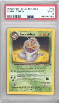 PSA 9 - Pokemon Card - Team Rocket 19/82 - DARK ARBOK (rare) - MINT