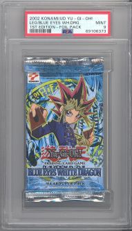PSA 9 - Yu-Gi-Oh Cards - The Legend of Blue Eyes White Dragon - Booster Pack **1st Edition** - MINT