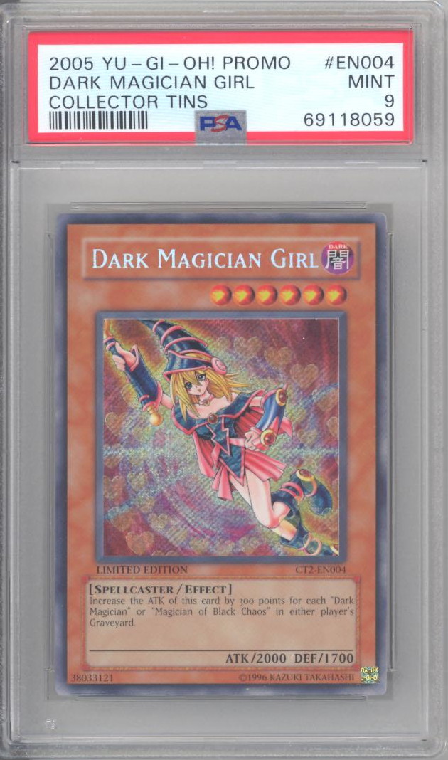 PSA 9 - Yu-Gi-Oh Card - CT2-EN004 - DARK MAGICIAN GIRL (secret rare holo) - MINT