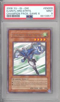 PSA 9 - Yu-Gi-Oh Card - CP06-EN009 - ELEMENTAL HERO STRATOS (rare) - MINT