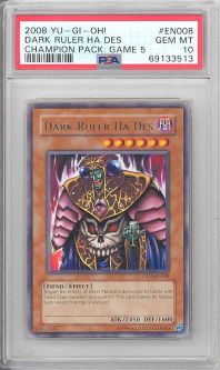 PSA 10 - Yu-Gi-Oh Card - CP05-EN008 - DARK RULER HA DES (rare) - GEM MINT