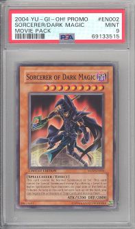 PSA 9 - Yu-Gi-Oh Card - MOV-EN002 - SORCERER OF DARK MAGIC (common) - MINT