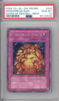 PSA 10 - Yu-Gi-Oh Card - DOD-003 - WIDESPREAD RUIN (secret rare holo) - GEM MINT