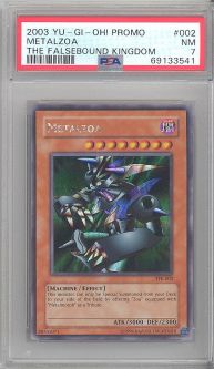 PSA 7 - Yu-Gi-Oh Card - TFK-002 - METALZOA (secret rare holo) - NM