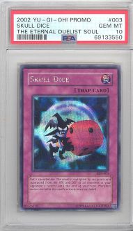 PSA 10 - Yu-Gi-Oh Card - EDS-003 - SKULL DICE (secret rare holo) - GEM MINT