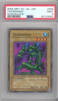 PSA 9 - Yu-Gi-Oh Card - MP1-006 - TAKRIMINOS (super rare holo) - MINT