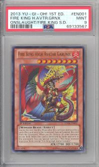 PSA 9 - Yu-Gi-Oh Card - SDOK-EN001 - FIRE KING HIGH AVATAR GARUNIX (ultra rare holo) - MINT