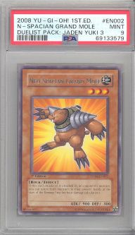 PSA 9 - Yu-Gi-Oh Card - DP06-EN002 - NEO SPACIAN GRAND MOLE (rare) - MINT